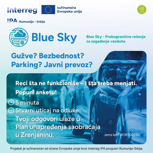 Read more about the article ANKETA O SAOBRAĆAJU I MOBILNOSTI U ZRENJANINU